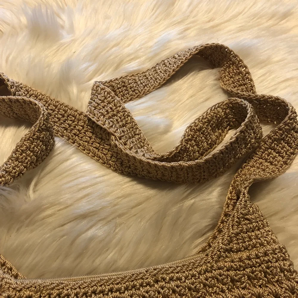 The Sak cream beige crochet crossbody handbag - Picture 4 of 14